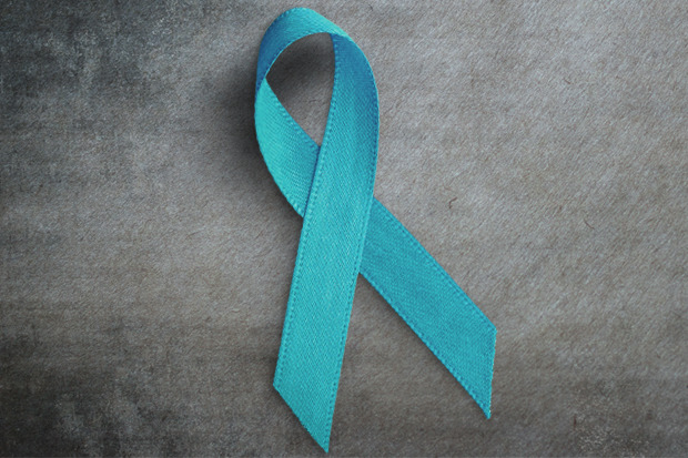 Picture of a teal ribbon